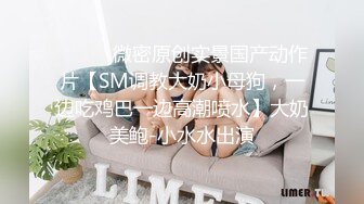 ⚫️⚫️微密原创实景国产动作片【SM调教大奶小母狗，一边吃鸡巴一边高潮喷水】大奶美鲍-小水水出演