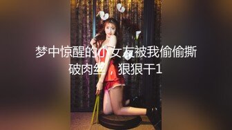 梦中惊醒的小女友被我偷偷撕破肉丝，狠狠干1