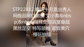 STP22812 最新十月流出秀人网极品网红嫩模 艾小青&nbsp;&nbsp;猫耳女郎浴室奋战黑丝足交 特写舔鲍 紧致美穴 慢玩抽插