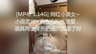 [MP4/ 1.14G] 网红小美女~小改改吖~酒店约粉丝做爱，道具两三样先把骚穴玩湿了好插入