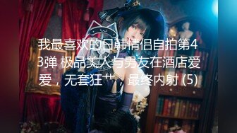 我最喜欢的日韩情侣自拍第43弹 极品美人与男友在酒店爱爱，无套狂艹，最终内射 (5)